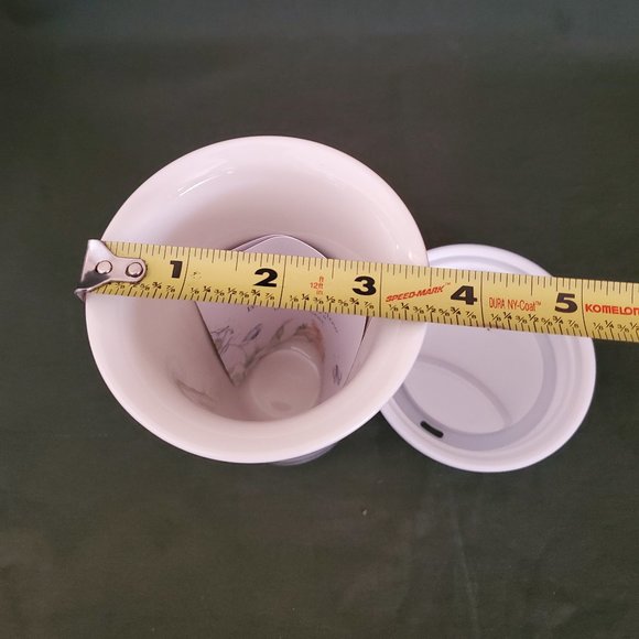 Lenox🦋 BUTTERFLY MEADOW 10 oz Thermal Travel Coffee Mug W/ Silicone Lid New - Picture 11 of 11